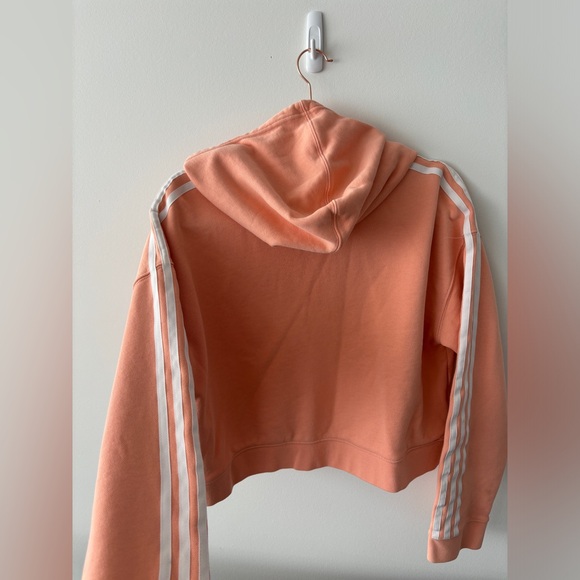 Pink Adidas Hoodie cropped women’s - Picture 5 of 6